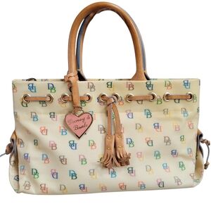 Dooney & Bourke Satchel Vintage Y2K Icon – Heart Charm & Tassels